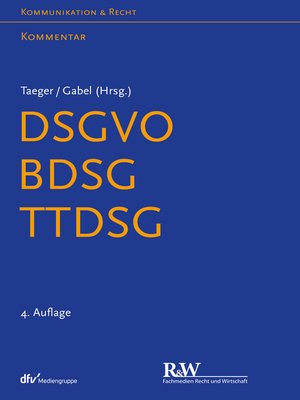 cover image of DSGVO--BDSG--TTDSG